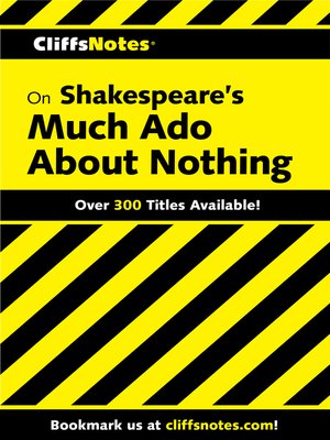 CliffsNotes on Shakespeare's Much Ado About Nothing - ebook